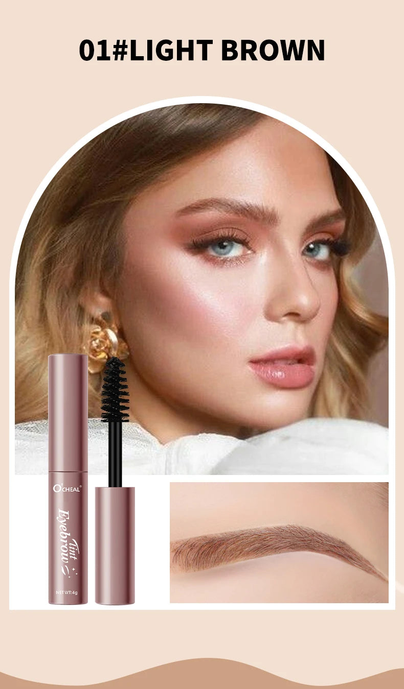 4Color Waterproof Eyebrow Gel Long Lasting Sweatproof No Smudging Natural Eyebrow Cream Makeup For Perfect Brows Cosmetics