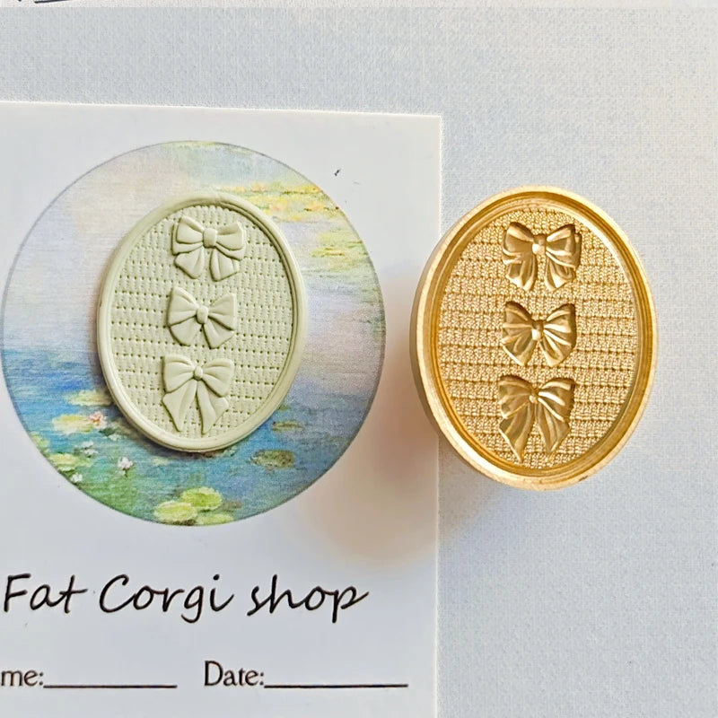 3D Embossed Wax Seal Stamp Bow/Confession/Valentine's Day Animal For A Copper Head Envelopes Wedding Invitations Scrapbooking