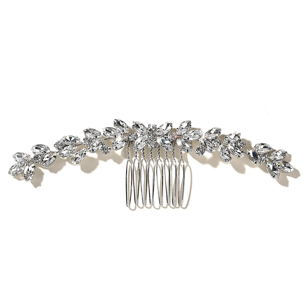 Classical Women's Hair Bun Coiffure Rattan Rhinestone Welding Shaped Hair Comb Wedding Styling Bridal Headdresses