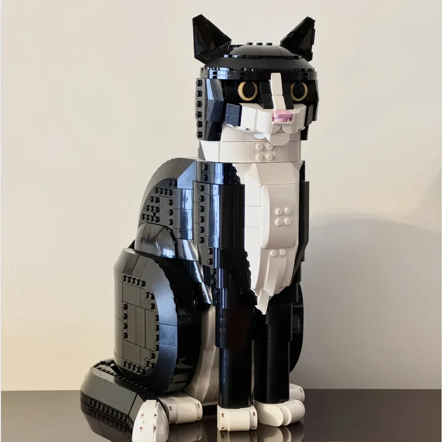 1710pcs  Hot Toy Ideas Cute Cartoon Cat Tuxedo Cat 21349 Building Blocks Assemble Puzzle Model For Birthday Christmas Gift