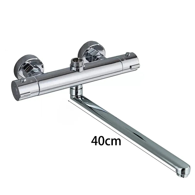Thermostatic Shower Faucet Mixing Valve Thermostatic Faucets Shower Bathroom Combination Water Mixer Bathtub Faucet with Handle