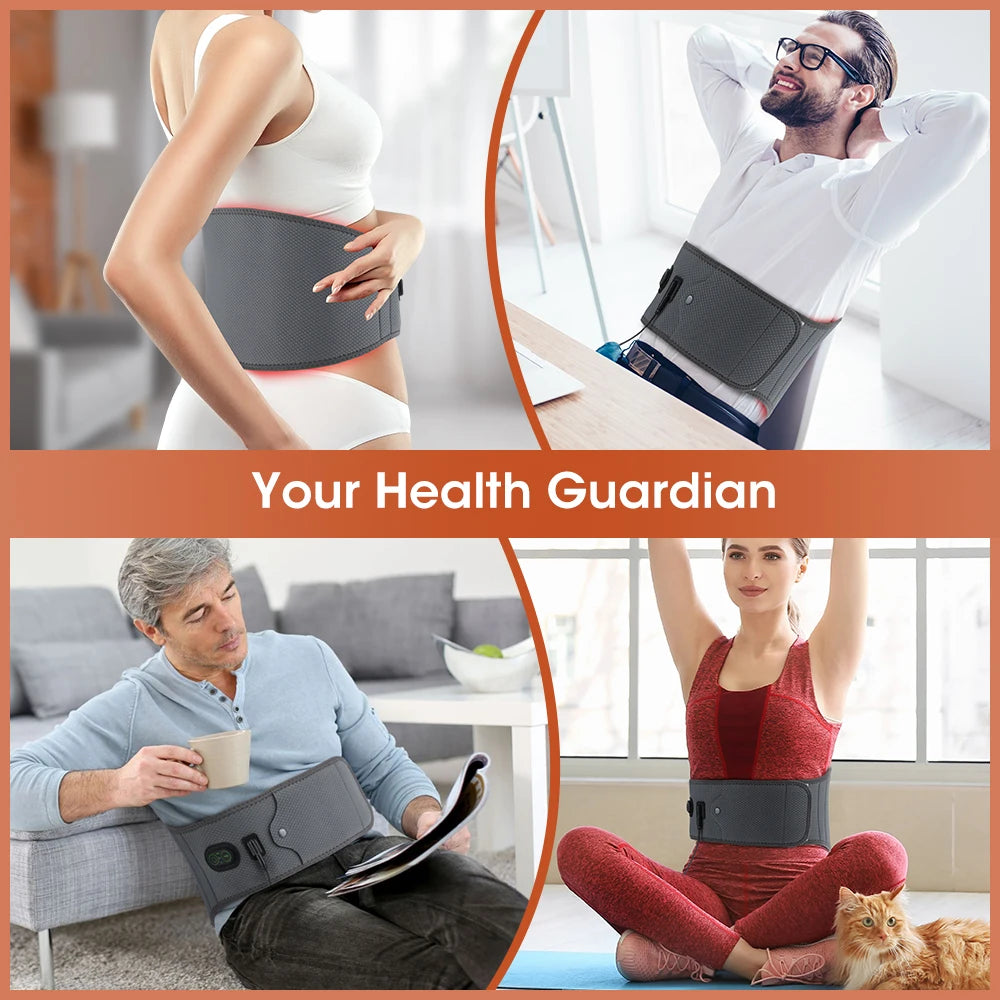 LED Light Waist Belt 120Pcs with 660nm & 850nm Beads for Fatigue Relief Household Use 12V Direct Plug Home Comfort Lighting