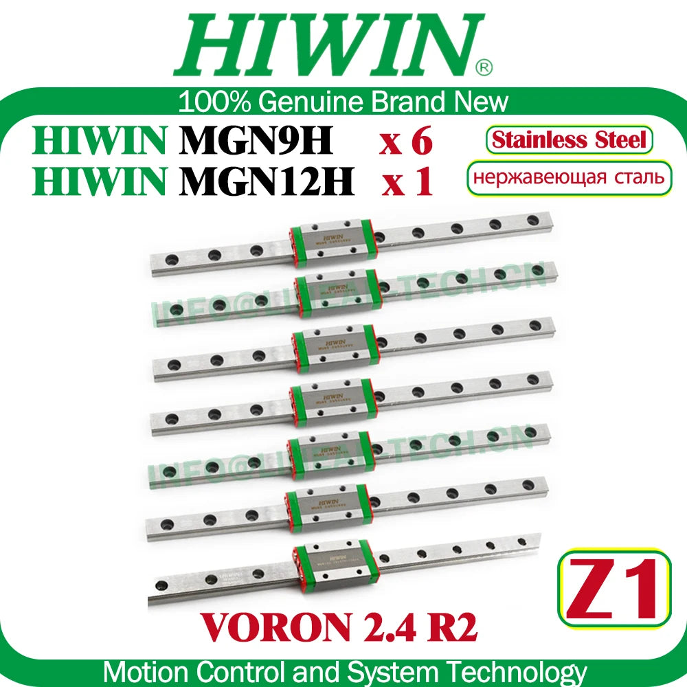 Voron 2.4 R2 HIWIN Rails 6xMGN9H 1xMGN12H Linear Rail Kit 250MM 300MM 350MM Build Stainless Steel Z0 Z1 NEW 3D Printer