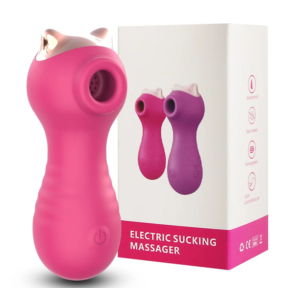 Mini Kitty Sucking Vibrators G-spot Vibrating Egg Clit Stimulation Nipple Vagin Sucking Massage Erotic Toys Female Masturbation