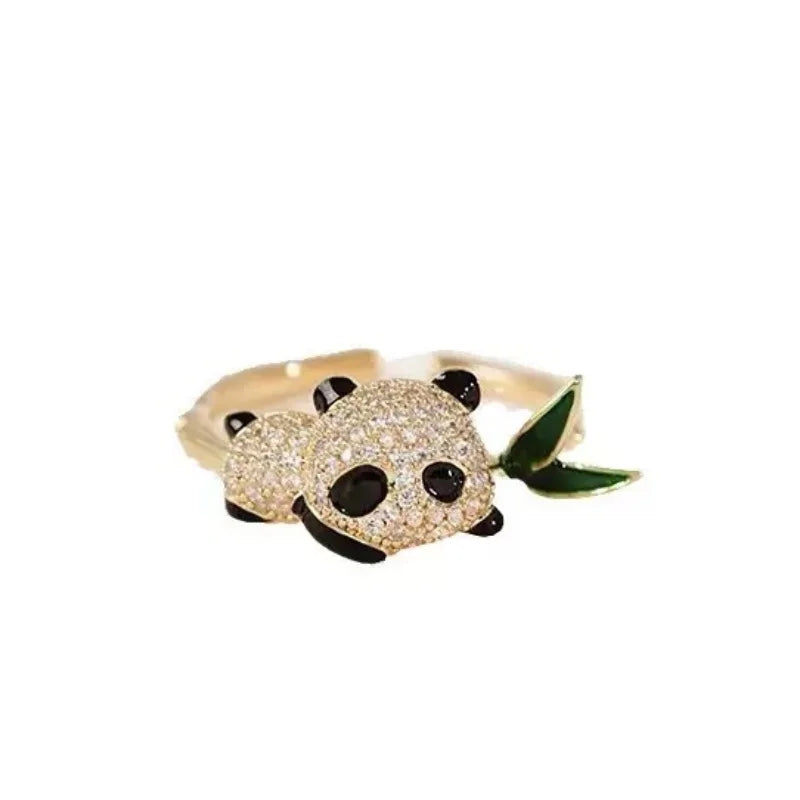 New Pokemon anime peripherals Dratini Gengar 925 silver ring fashionable cartoon accessories niche Christmas gifts for couples