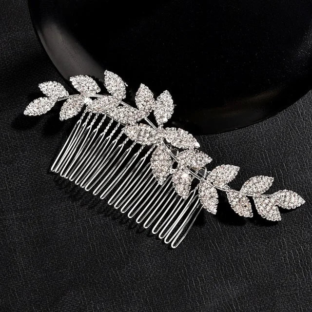 Wedding Hair Combs Hairpins Clips for Bride Women Girls Hair Jewelry Accessories Bling Rhinestone Headpiece Hair Styling Jewelry