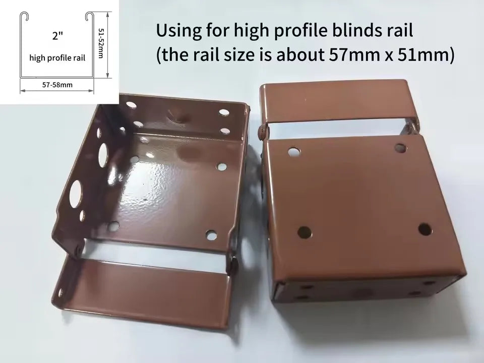 Brackets For 2" Wooden Venetian Blinds Square Type Timber Blinds Components