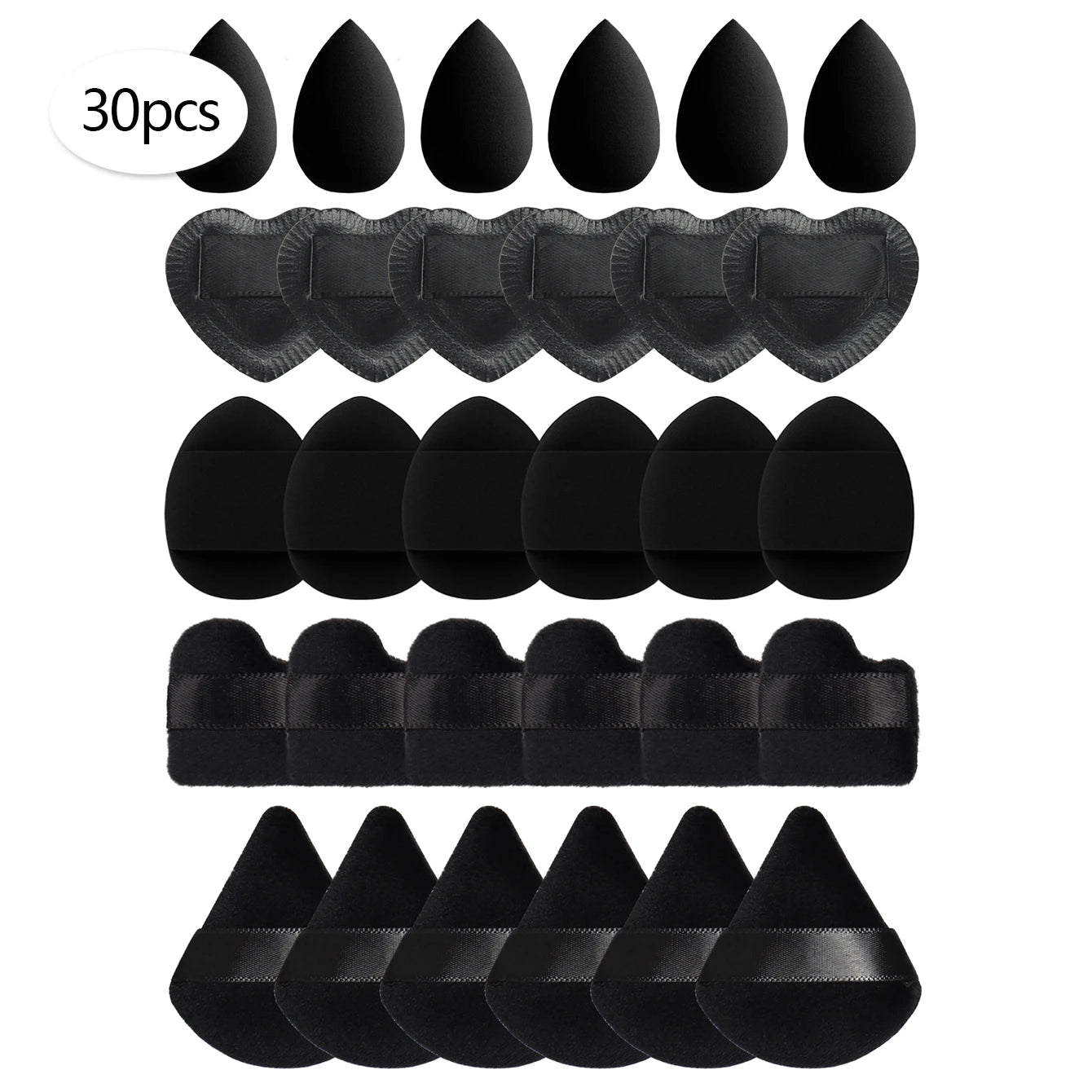 15/30/60 Mini Makeup Sponge Powder Puff Beauty Sponge for Makeup Concealer Liquid Foundation Face Cosmetic Puff Makeup Sponge