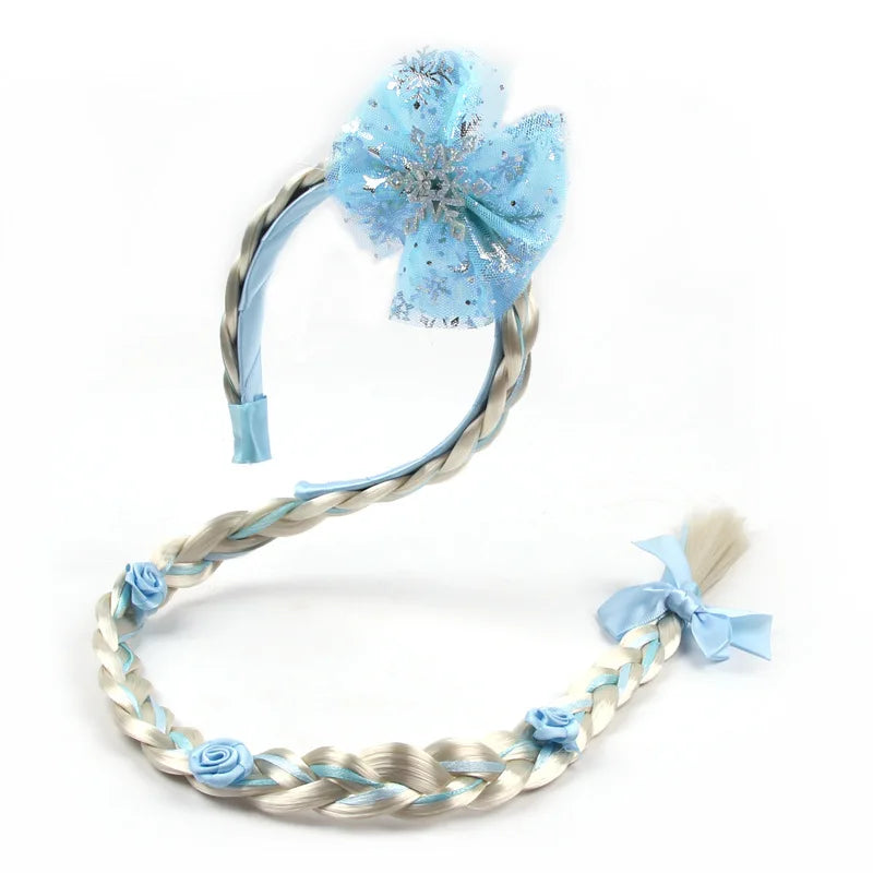 Disney Frozen Children's Hair Accessories Bow Headbands Little Girl Princess Elsa Cartoon Photo Decoration Headwear