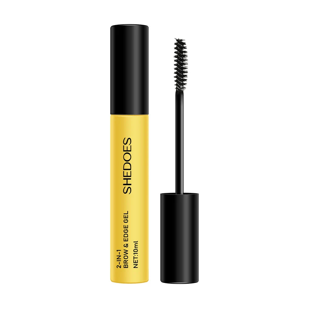 1PC 2-in-1 eyebrow styling gel, waterproof, durable, non caking, easy to apply and shape natural eyebrows