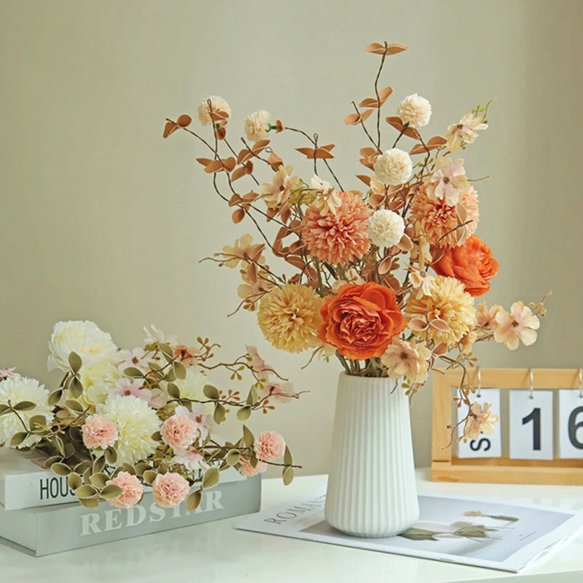 1/3pcs Silk Roses Artificial Flowers Wedding Home Room Party Table Centrepieces Wreath Garden Bridal Bouquet DIY Gift Yard Decor