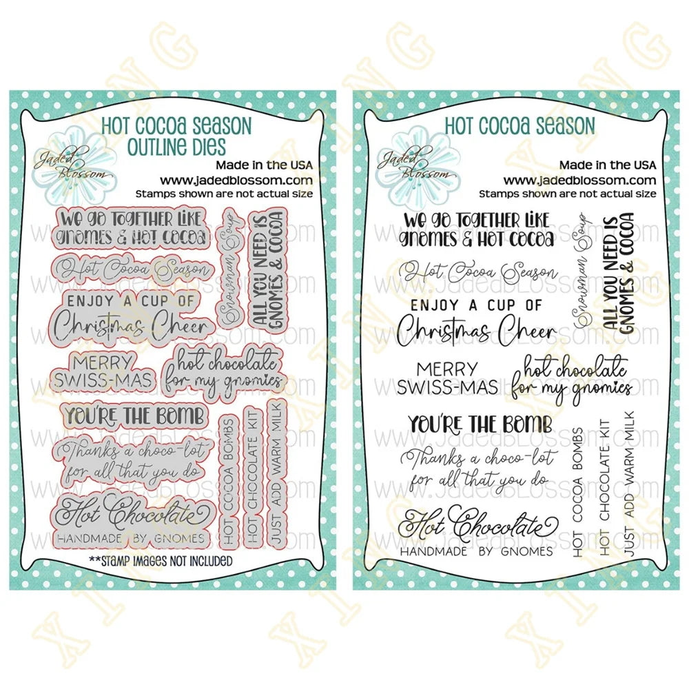 Valentine's Day New Gnome Winter Add Ons Pinecone Metal Cutting Dies Stamps Stencil Diy Scrapbook Paper Diary Decoration Card