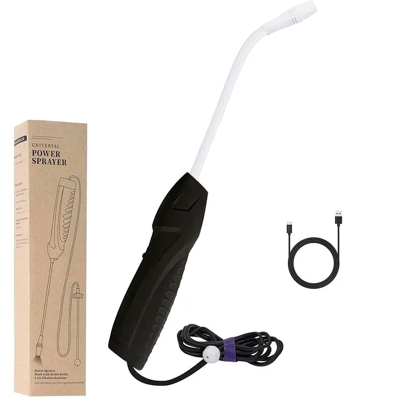 Electric Sprayer With Flexible Wand, Watering Spray Wand Rechargeable Portable Garden Sprayer With 2M Hose Plant Mister Sprayer