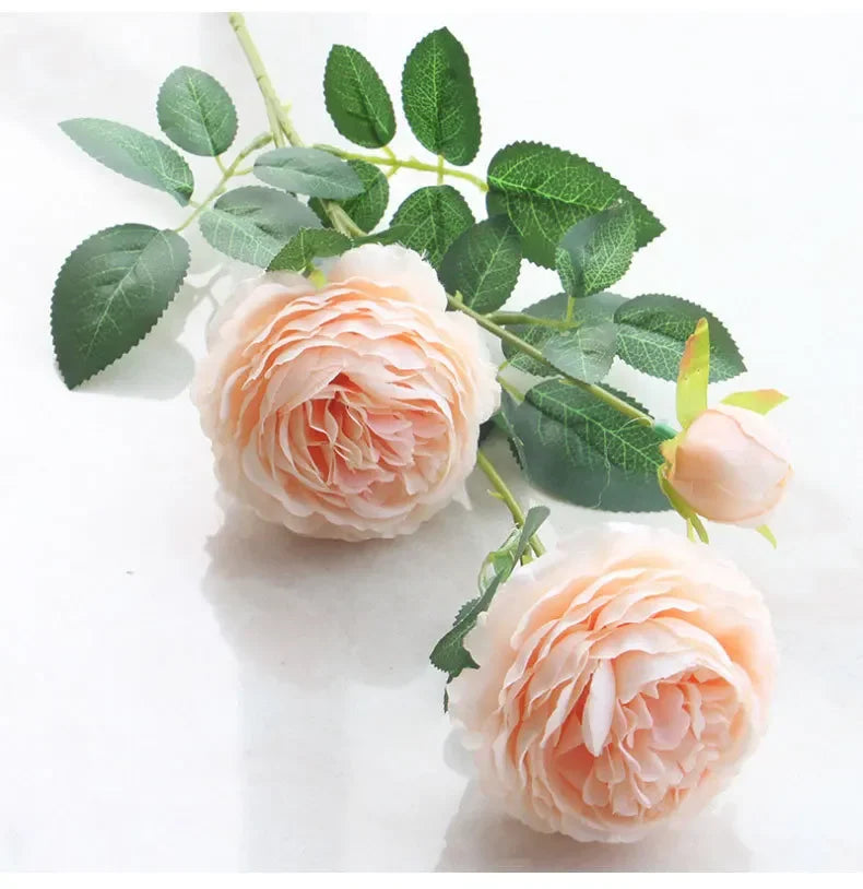 European Style Artificial Peony Flower Bouquet for Home Garden Living Room Party Decorations Wedding Party Supplies Fake Flowers