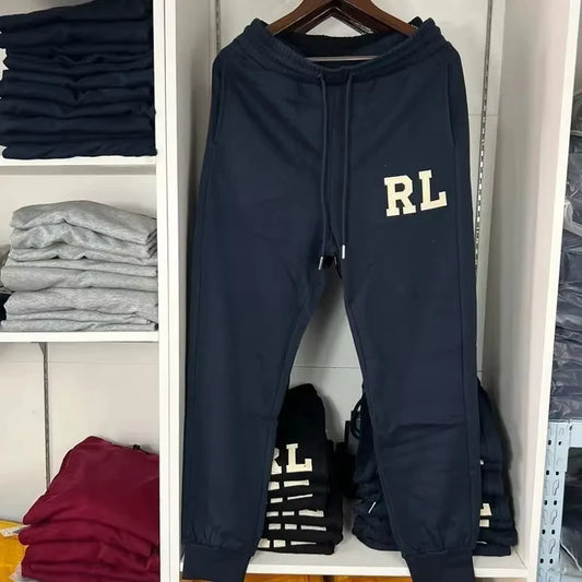 Men's 2026 New Hot Fashion Winter Casual Pants Sweatpants Sports Letters Small Feet Trousers Tied Feet American Men's Sweatpants