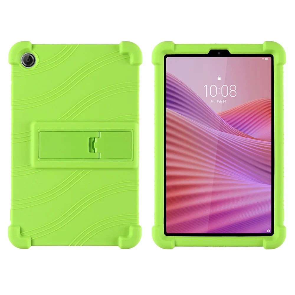 For Lenovo Tab One/Tab K9 8.7 inch 2025 TB305XU/TB305FU Tablet Shockproof Cover Kids Soft Silicon Stand Protective Shell