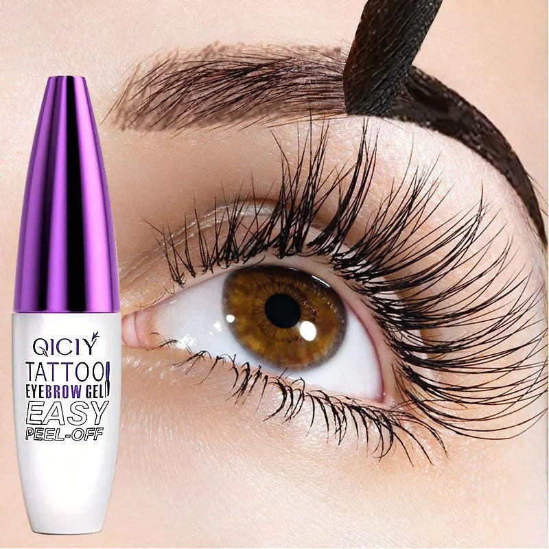 Peel-Off Eyebrow Gel, Long-Lasting Waterproof & Sweatproof, Quick-Dry Tint Gel for Perfect Brows