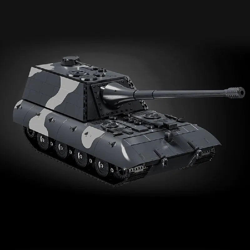 1836PCS E100 Tank Destroyer Military Building Blocks Set Collectible Technik Tanks Assembly Model Kit Adults DIY Toys Gifts