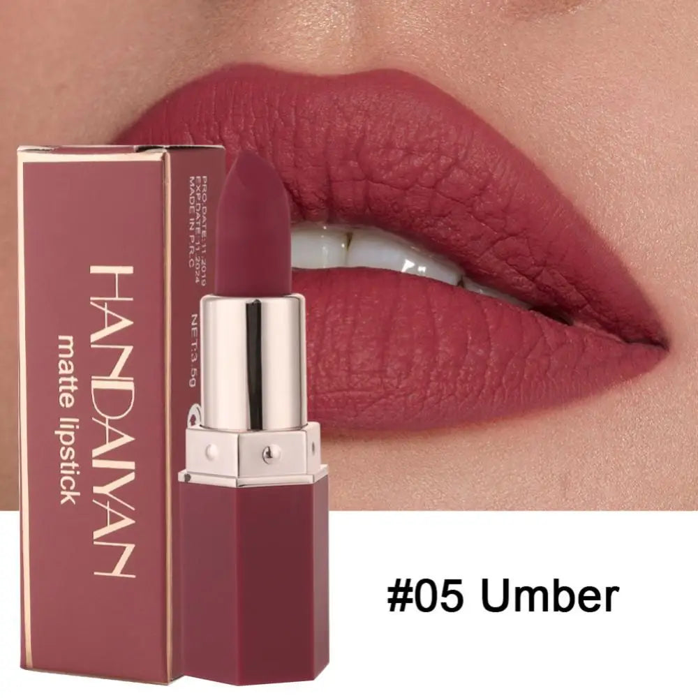 Colour Matte Lipstick Waterproof Long Lasting Non-stick Cup Lip Stick Not Fading Sexy Red Pink Velvet Lipsticks Makeup Cosmetics