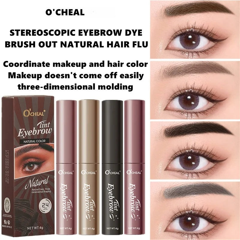 4Color Waterproof Eyebrow Gel Long Lasting Sweatproof No Smudging Natural Eyebrow Cream Makeup For Perfect Brows Cosmetics