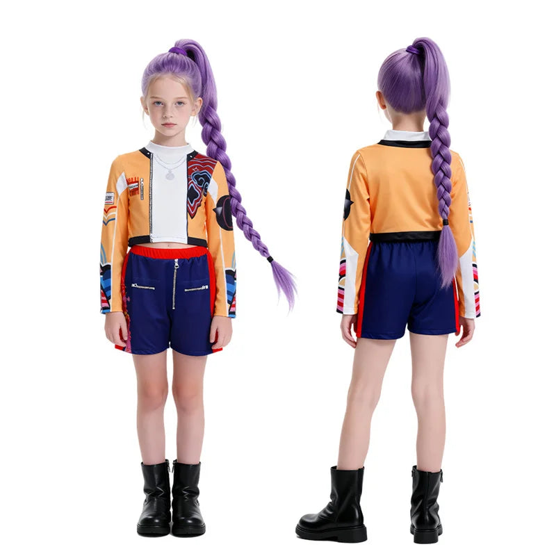 Girls Cartoon Cosplay Sets Fashion Girls Movie Role-playing Costume Outfits K-Pop Stage Performance Clothing Suits 3-12 Years