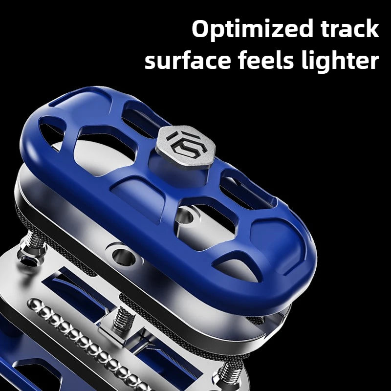 YIJOO EDC Hollow Metal Mechanical Egg 2.0 Dense Segment Fingertip Card Pushing Decompression Toy