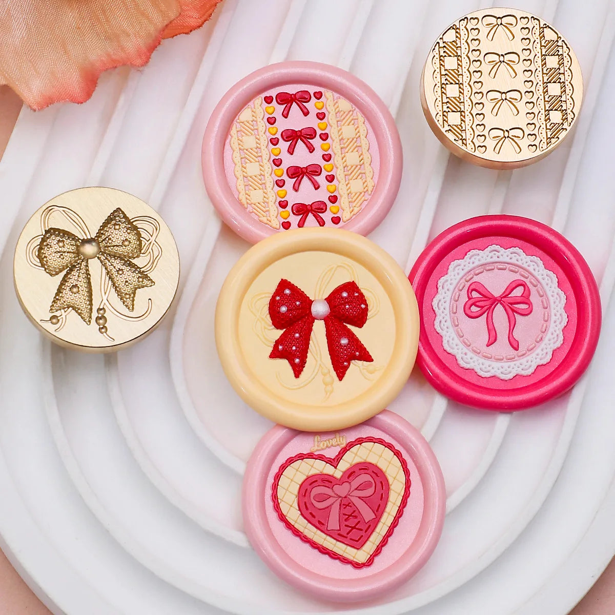 3D Embossed Wax Seal Stamp Bow/Confession/Valentine's Day Animal For A Copper Head Envelopes Wedding Invitations Scrapbooking