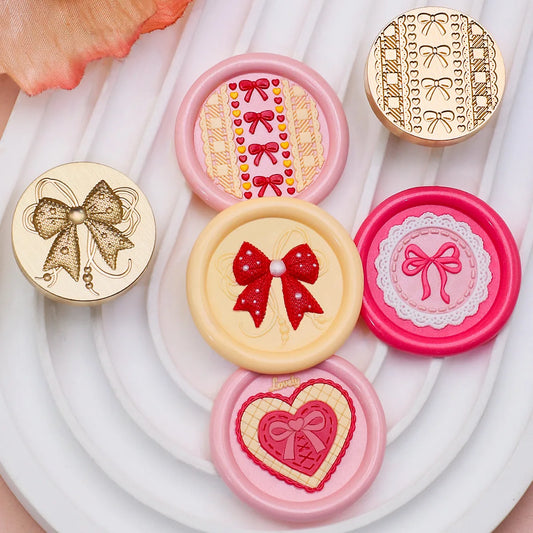3D Embossed Wax Seal Stamp Bow/Confession/Valentine's Day Animal For A Copper Head Envelopes Wedding Invitations Scrapbooking