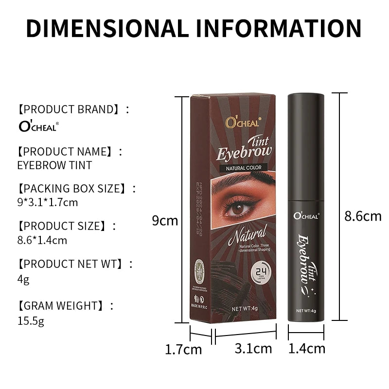 4Color Waterproof Eyebrow Gel Long Lasting Sweatproof No Smudging Natural Eyebrow Cream Makeup For Perfect Brows Cosmetics
