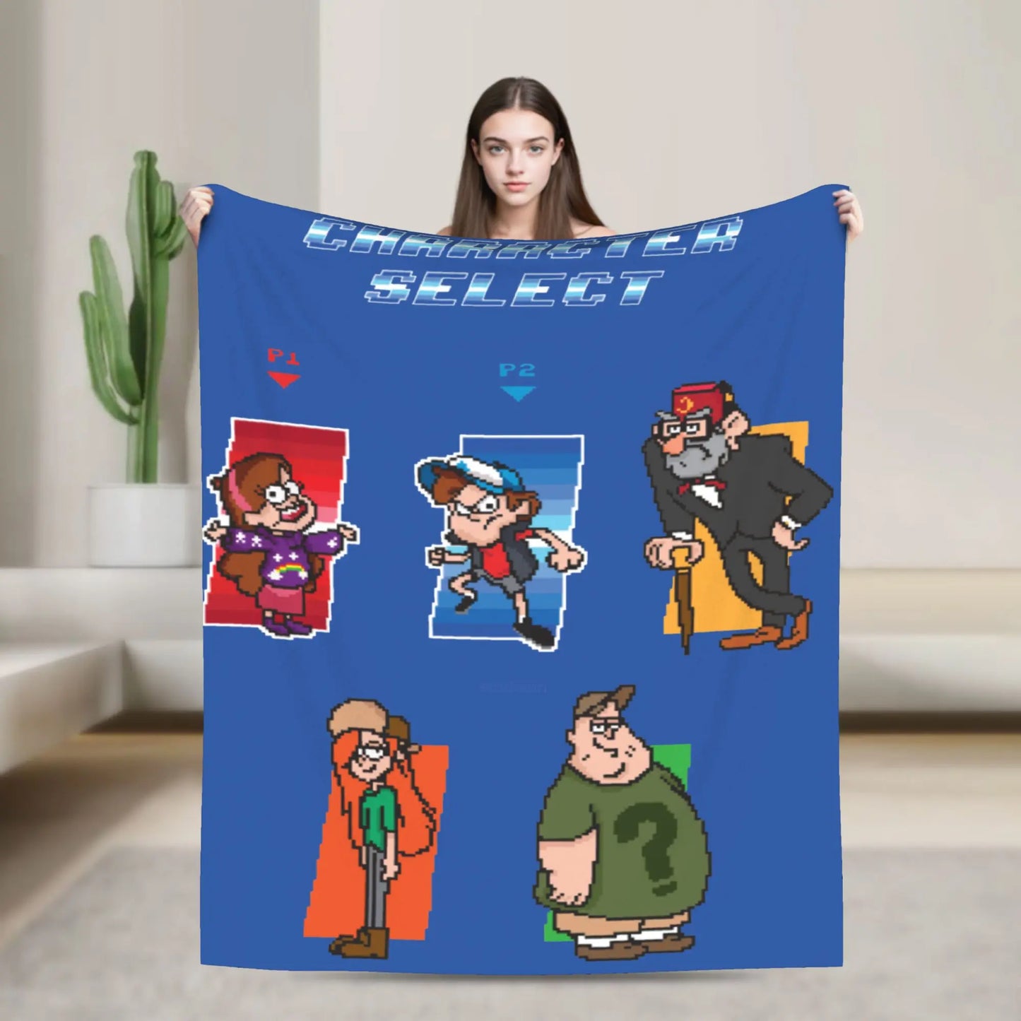 Stranger Gravity Falls Blanket  Plush Funny Warm Throw Blankets for Home Restaurant Autumn/Winter