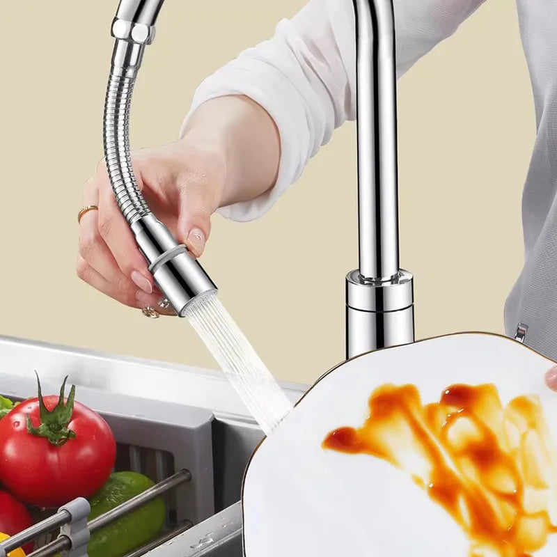 Stainless Steel Universal 360° Rotation Faucet Sprayer Head For Kitchen Washbasin Extension Faucet Bubbler Tap Splash Nozzle