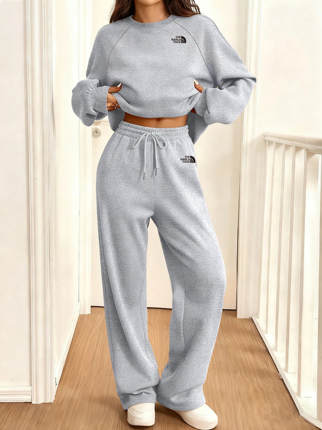2026 Women's Tracksuit  Autumn Fashion  round-neck sweatshirt Two Pieces Outfit  Comfortable  daily street fitness jogging suit