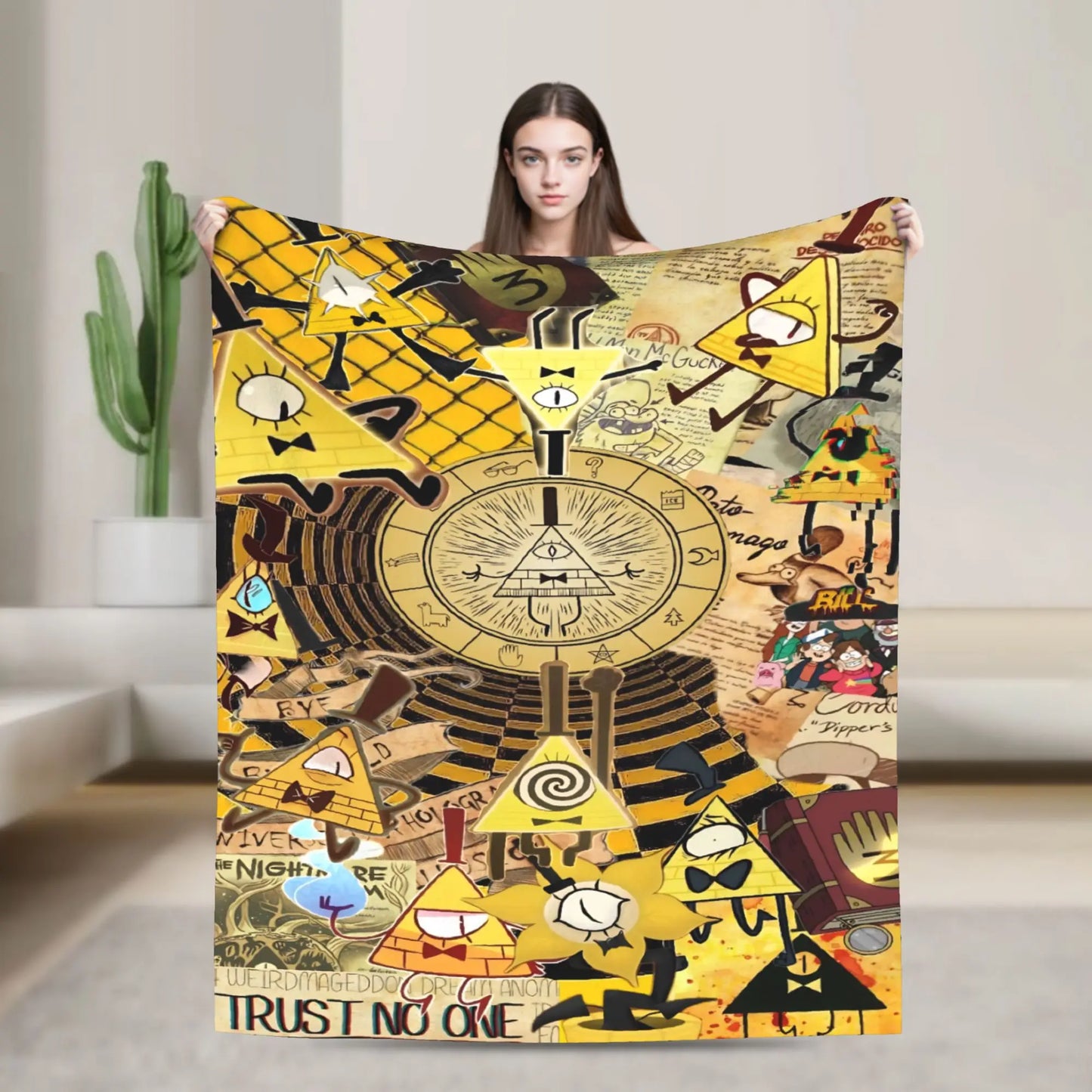 Stranger Gravity Falls Blanket  Plush Funny Warm Throw Blankets for Home Restaurant Autumn/Winter