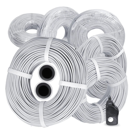 5/10/20/30/50m Garden 3/5mm Watering Hose Panda Soft PVC Tubing White Skin Black Inside 2-Layer Drip Irrigation Pipe 1/8" Device