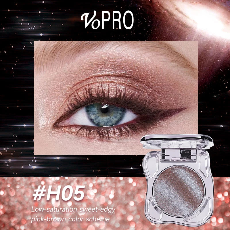 Monochrome Eye Shadow Palette - Sparkly Eye Glitter Makeup, Matte & Shimmer, Long-Lasting, Waterproof, Smudge-Free, High-Pigment