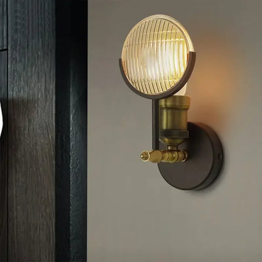 Living room American personality creative retro industrial style bedroom corridor porch bedside restaurant led wall lamp