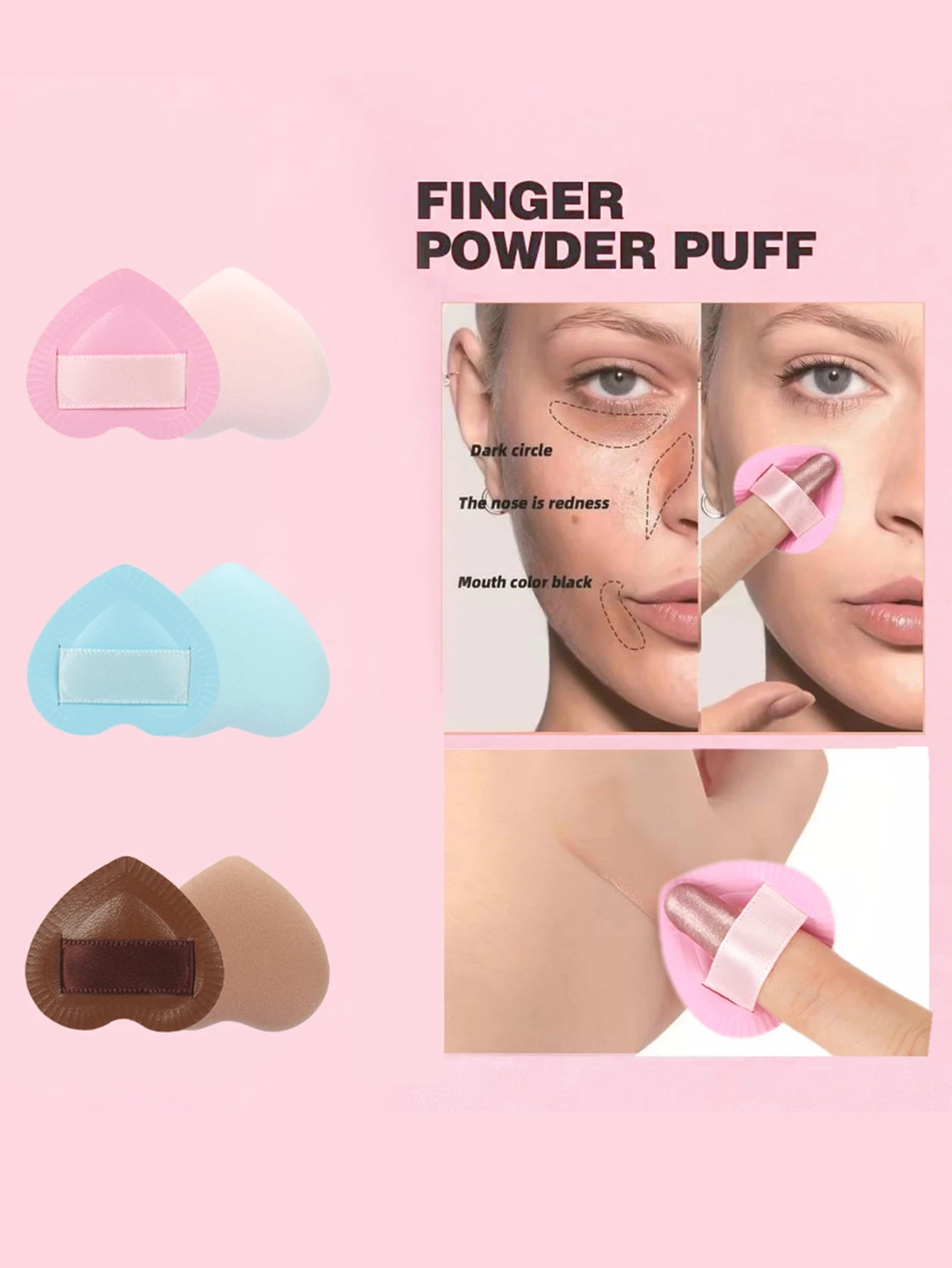 15/30/60 Mini Makeup Sponge Powder Puff Beauty Sponge for Makeup Concealer Liquid Foundation Face Cosmetic Puff Makeup Sponge