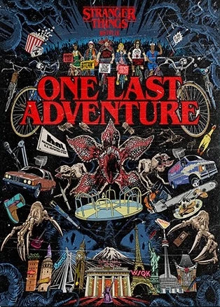 1PCS S-StrangerThings 5 Theme Frameless Canvas Core Print - HD Poster Decor Home Decor Living Room Bedroom Movie Peripheral