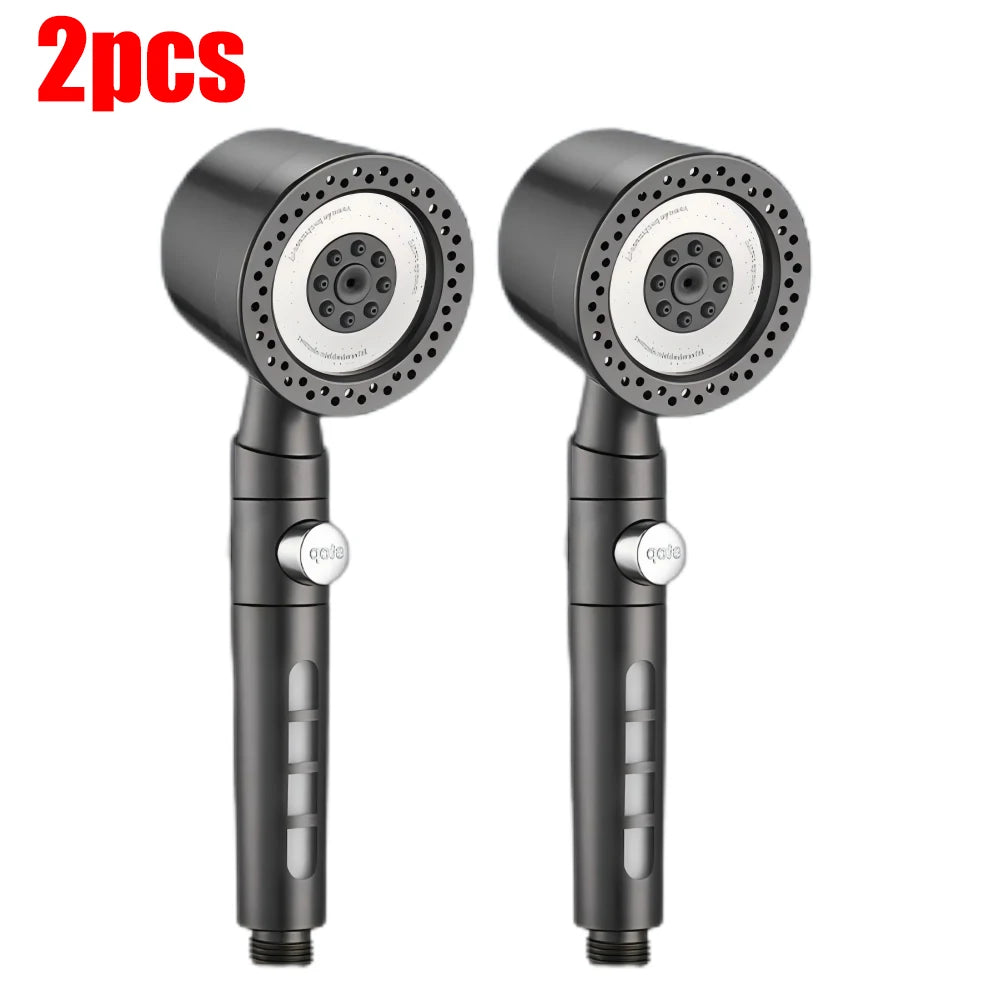 5 Modes Bathroom Shower Head Portable High Pressure Powerful Rain ShowerHead Explosion-proof and Drop-proof Universal Shower Set