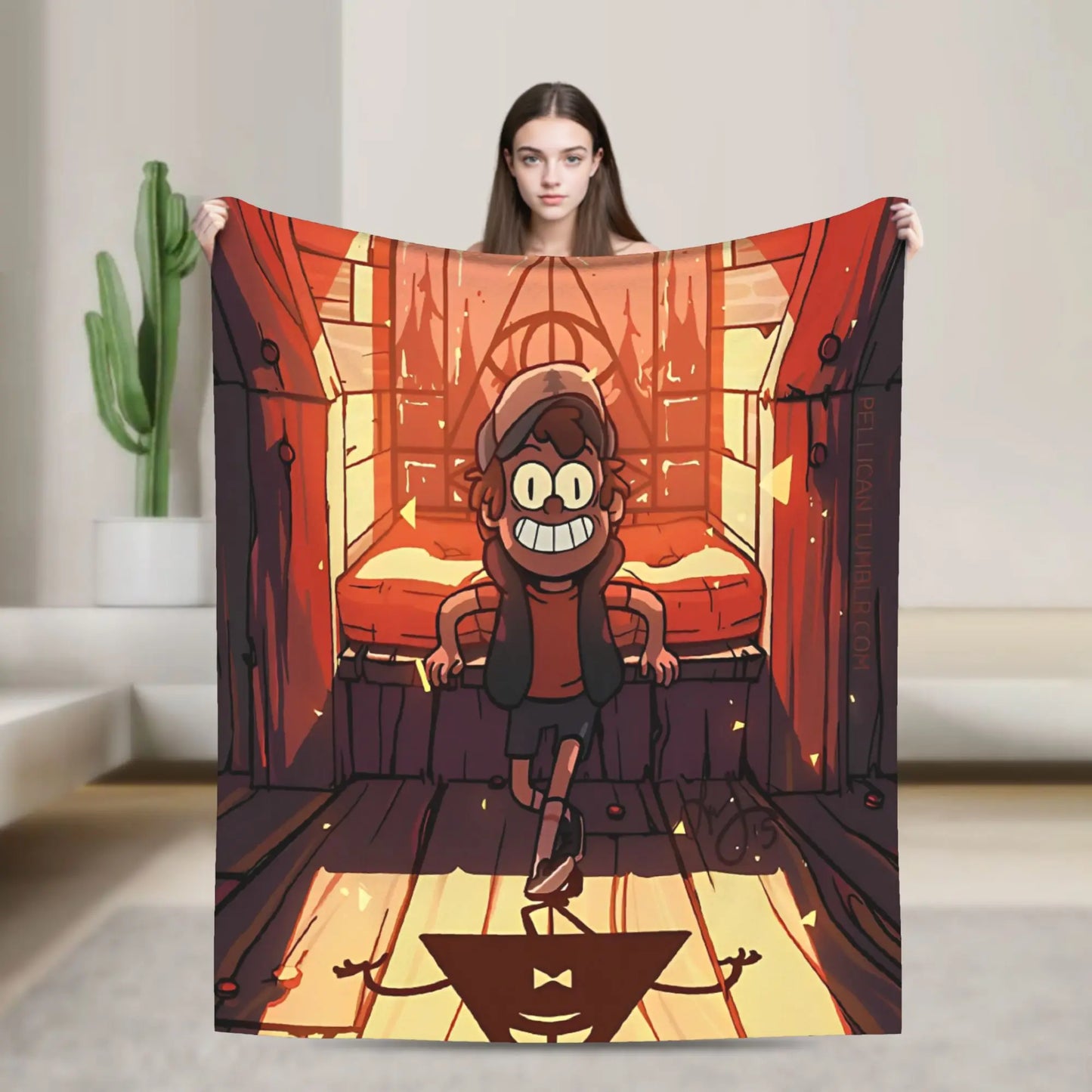 Stranger Gravity Falls Blanket  Plush Funny Warm Throw Blankets for Home Restaurant Autumn/Winter