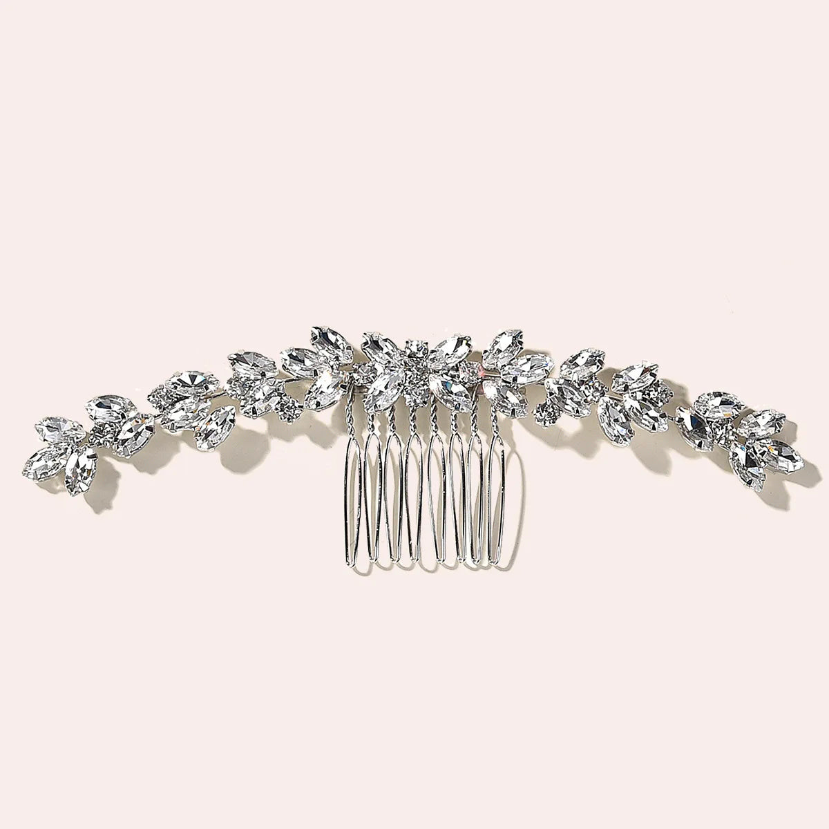 Classical Women's Hair Bun Coiffure Rattan Rhinestone Welding Shaped Hair Comb Wedding Styling Bridal Headdresses
