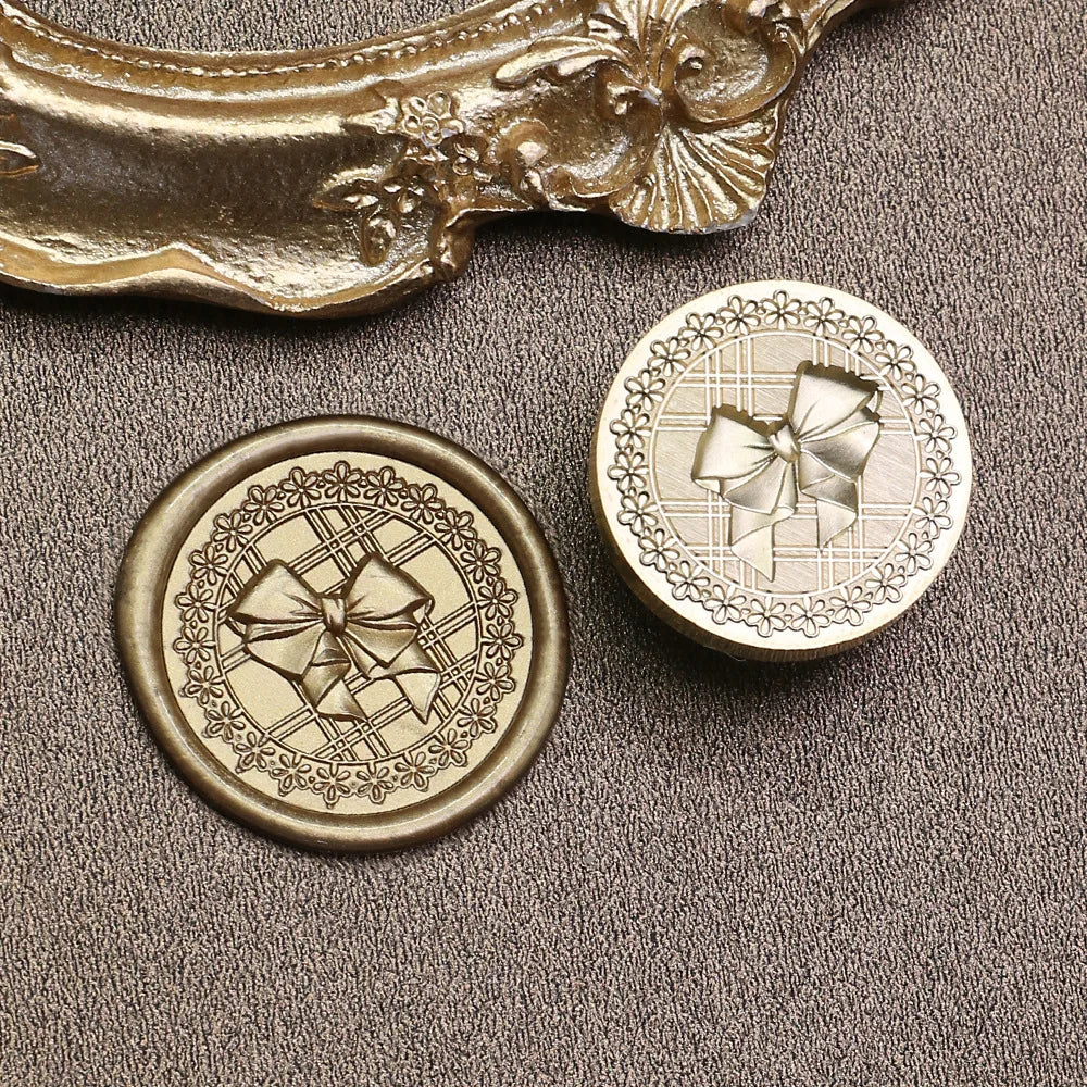 3D Embossed Wax Seal Stamp Bow/Confession/Valentine's Day Animal For A Copper Head Envelopes Wedding Invitations Scrapbooking