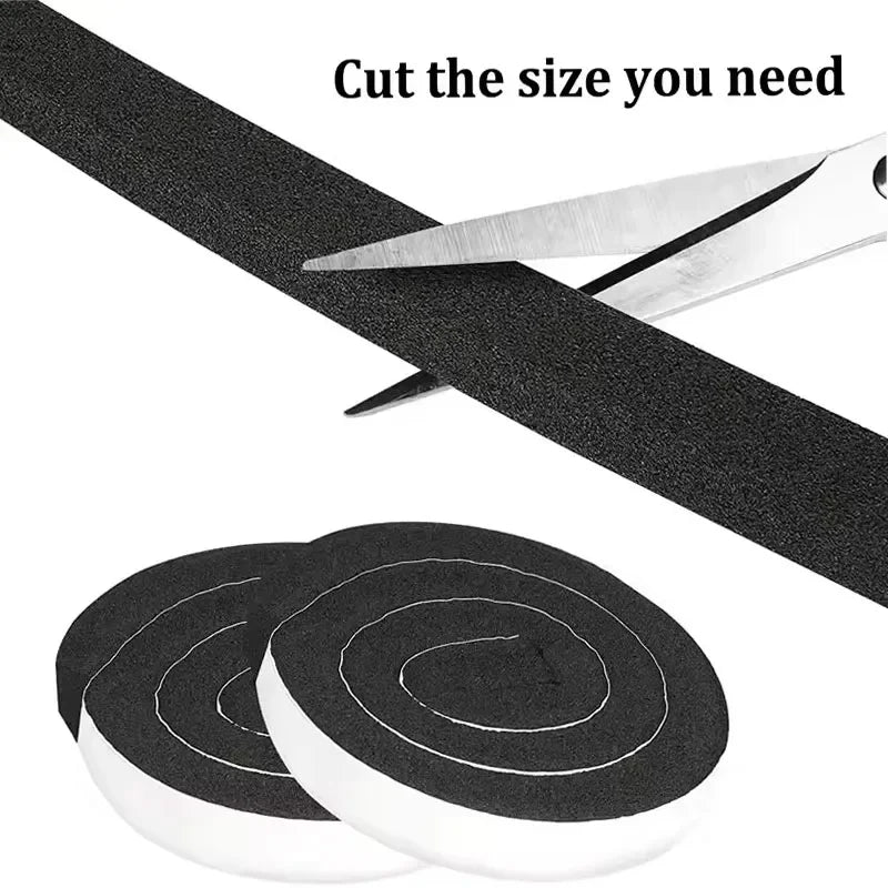 4M Foam Self-adhesive Door Window Sealing Strip Wearable Sliding Dustproof Sponge Strip Soundproof Home Insulation sealing tape