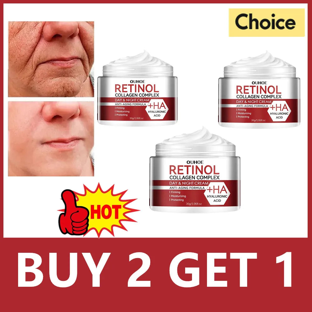 Retinol Face Moisturizing Cream Anti-wrinkle Hydrating Shrink Pores Retinol Cream Fade Fine Lines Skin Care Products For Women