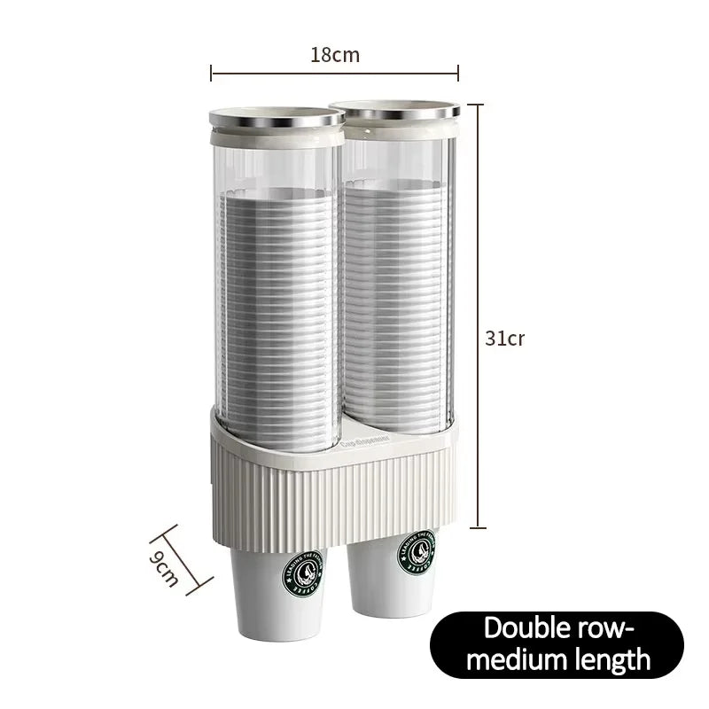 Water Cup Storage Bar Counter Rack Disposable Cup Cup Holder Wall Mounted Water Dispenser High-end Paper Cup Holder