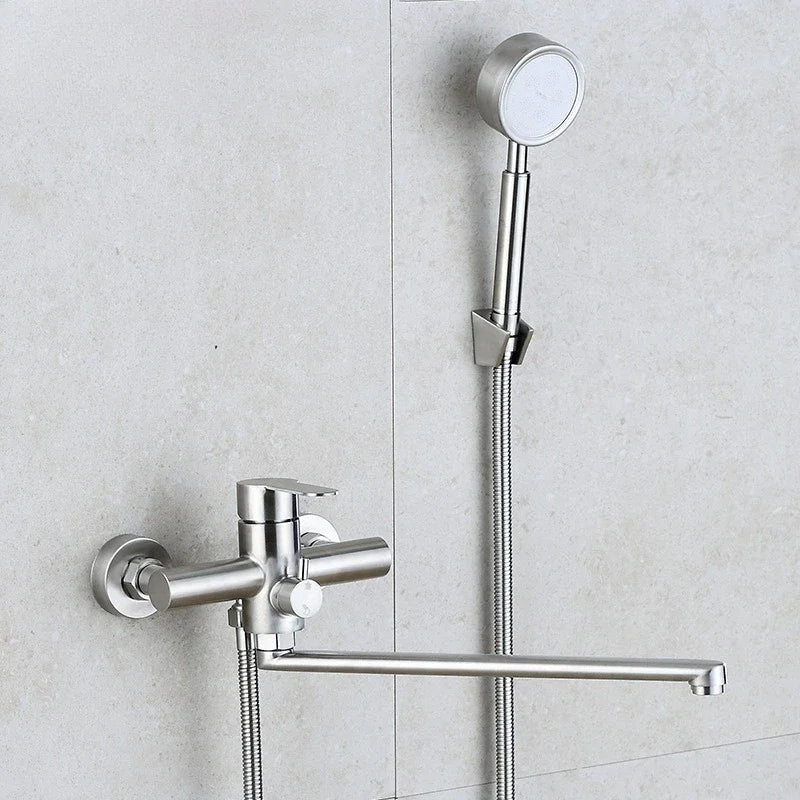 Wall-mounted Shower Head Bathtub Triple Shower Faucet Shower Set 304 Stainless Steel Mixer Tap Bathroom Accessories
