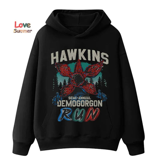 2026 Hellfire Club Monster Fashion Hoodie Stranger - Matching Family & Couples Trendy Printed Sweatshirt