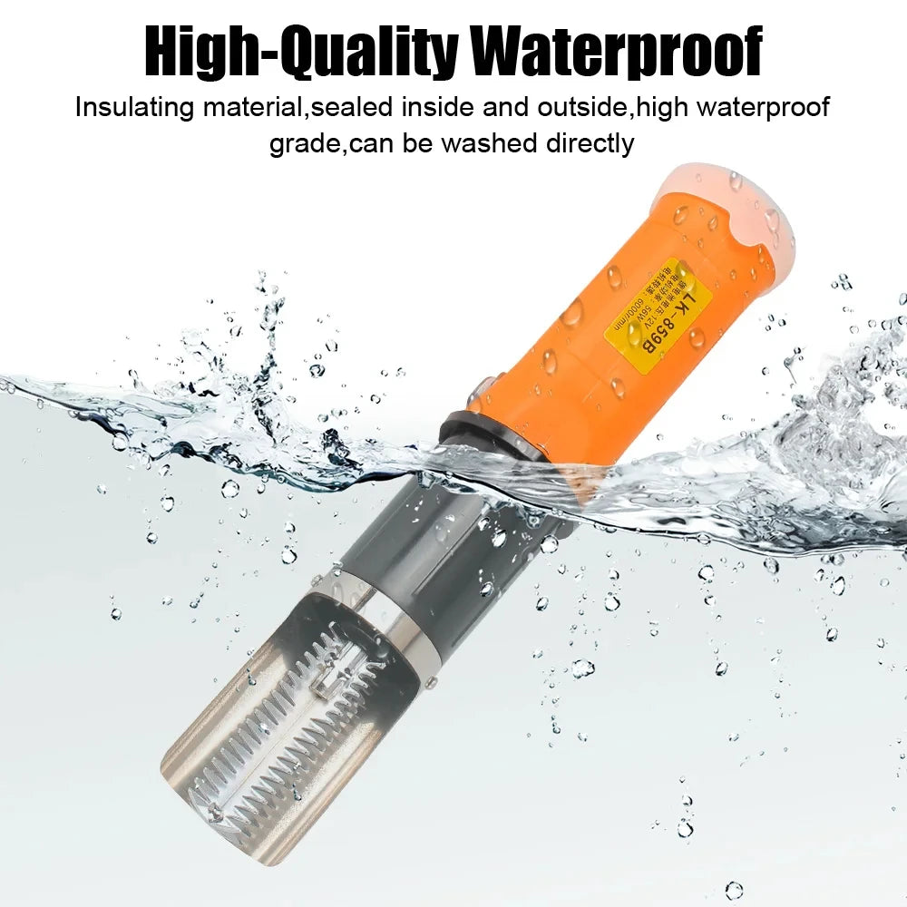 HOMEFISHSeafood Tools 6000 RPM Fish Scale Planer Fishing Scalers Scraper EU Plug Electric  Fish Remover Cleaner