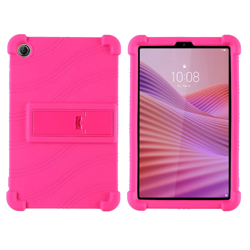 For Lenovo Tab One/Tab K9 8.7 inch 2025 TB305XU/TB305FU Tablet Shockproof Cover Kids Soft Silicon Stand Protective Shell
