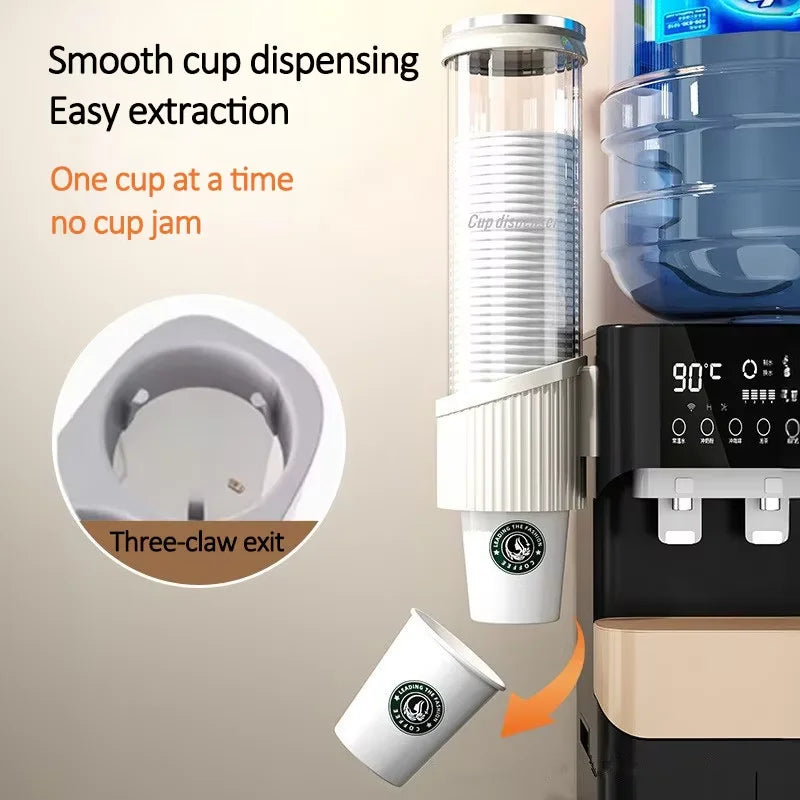 Water Cup Storage Bar Counter Rack Disposable Cup Cup Holder Wall Mounted Water Dispenser High-end Paper Cup Holder